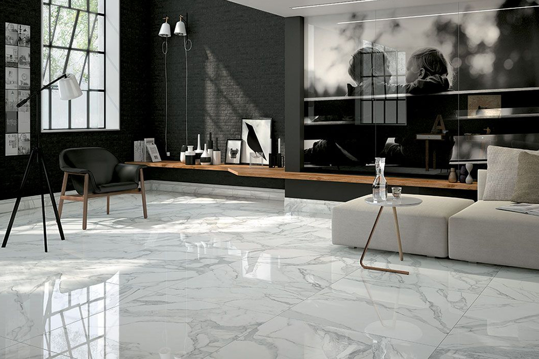 Interior decoration with marble stone 1