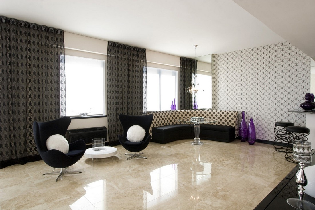 Interior decoration with marble stone 12